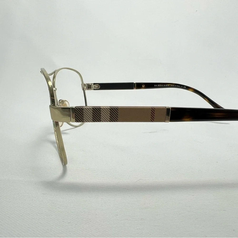 Burberry Chrome Metal Aviator Eyeglasses - Frames Only - Picture 3 of 10